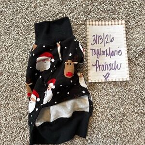 Bums and roses bamboo dog sweater size extra small, worn once.